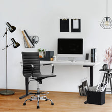 Load image into Gallery viewer, Office Chair Veer Drafting Stool Mesh Chairs Armrest Standing Desk Black
