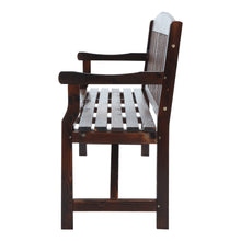 Load image into Gallery viewer, Handcrafted Wooden 3 Seater Garden Bench - Charcoal Fir Wood

