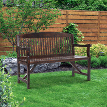 Load image into Gallery viewer, Handcrafted Wooden 3 Seater Garden Bench - Charcoal Fir Wood
