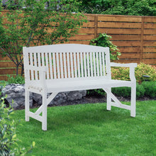 Load image into Gallery viewer, Gardeon Wooden Garden Bench Chair Outdoor Furniture Patio Deck 3 Seater White
