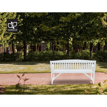 Load image into Gallery viewer, Gardeon Wooden Garden Bench Chair Outdoor Furniture Patio Deck 3 Seater White
