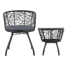 Load image into Gallery viewer, Gardeon Outdoor Patio Chair and Table - Black
