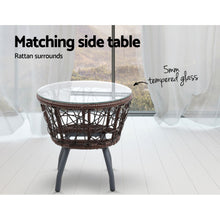 Load image into Gallery viewer, Gardeon Outdoor Patio Chair and Table - Brown
