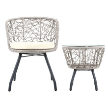 Load image into Gallery viewer, Gardeon Outdoor Patio Chair and Table - Grey
