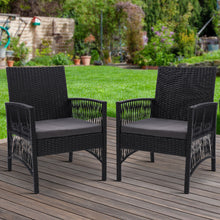 Load image into Gallery viewer, Gardeon 2PC Outdoor Dining Chairs Patio Furniture Wicker Lounge Chair Garden
