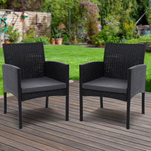 Load image into Gallery viewer, Gardeon 2PC Outdoor Dining Chairs Patio Furniture Rattan Lounge Chair XL Ezra
