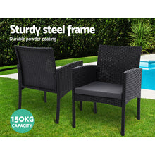 Load image into Gallery viewer, Gardeon 2PC Outdoor Dining Chairs Patio Furniture Rattan Lounge Chair XL Ezra
