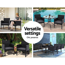 Load image into Gallery viewer, Gardeon 2PC Outdoor Dining Chairs Patio Furniture Rattan Lounge Chair XL Ezra
