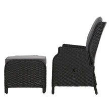 Load image into Gallery viewer, Gardeon Set of 2 Recliner Chairs Sun lounge Outdoor Setting Patio Furniture Wicker Sofa
