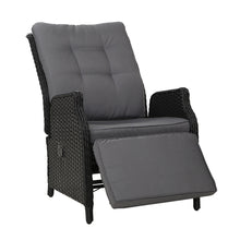 Load image into Gallery viewer, Gardeon Recliner Chair Sun lounge Setting Outdoor Furniture Patio Wicker Sofa
