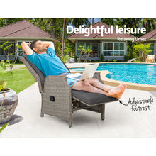 Load image into Gallery viewer, Gardeon Sun lounge Setting Recliner Chair Outdoor Furniture Patio Wicker Sofa
