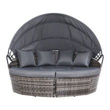 Load image into Gallery viewer, Gardeon Outdoor Lounge Setting Sofa Patio Furniture Wicker Garden Rattan Set Day Bed Grey
