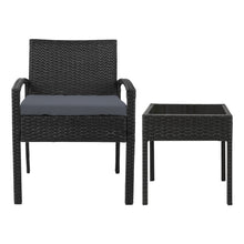 Load image into Gallery viewer, Gardeon 3-piece Outdoor Set - Black
