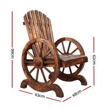 Load image into Gallery viewer, Gardeon Wooden Wagon Chair Outdoor

