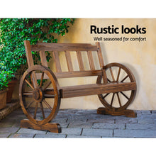 Load image into Gallery viewer, Gardeon Wooden Wagon Wheel Chair
