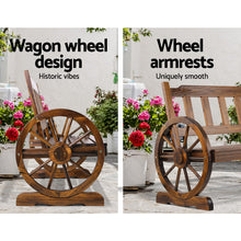 Load image into Gallery viewer, Gardeon Wooden Wagon Wheel Chair
