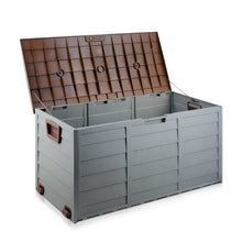 Load image into Gallery viewer, 290L Outdoor Weatherproof Lockable Storage Box - Brown
