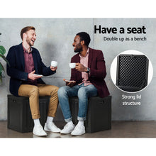 Load image into Gallery viewer, 80L Waterproof Garden Toy Tool Shed Outdoor Storage Box
