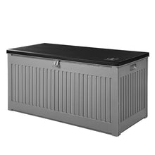 Load image into Gallery viewer, 270L Outdoor Storage Box Container Garden Toy Indoor Tool Chest Sheds - Dark Grey
