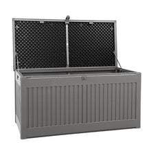 Load image into Gallery viewer, 270L Outdoor Storage Box Container Garden Toy Indoor Tool Chest Sheds - Dark Grey
