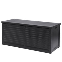 Load image into Gallery viewer, 490L Outdoor Storage Box Container Indoor Garden Toy Tool Sheds Chest - Black
