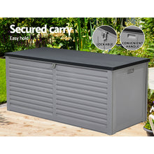 Load image into Gallery viewer, 490L Container Lockable Toy Tools Shed Deck Outdoor Storage Box
