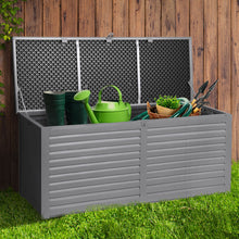 Load image into Gallery viewer, 490L Container Lockable Toy Tools Shed Deck Outdoor Storage Box
