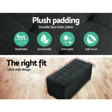 Load image into Gallery viewer, Premium Storage Ottoman - Charcoal

