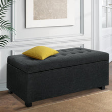 Load image into Gallery viewer, Premium Storage Ottoman - Charcoal
