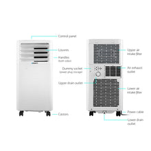 Load image into Gallery viewer, Portable Air Conditioner Cooling Mobile Fan Cooler Dehumidifier White 2000W
