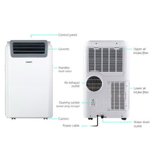 Load image into Gallery viewer, Portable Air Conditioner Cooling Mobile Fan Cooler Dehumidifier Window Kit White 3300W
