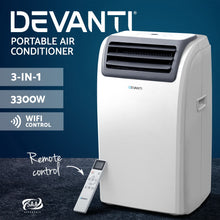 Load image into Gallery viewer, Portable Air Conditioner Cooling Mobile Fan Cooler Dehumidifier Window Kit White 3300W
