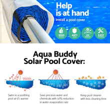 Load image into Gallery viewer, Aquabuddy 10.5x4.2m Solar Swimming Pool Cover Roller Blanket Bubble Heater

