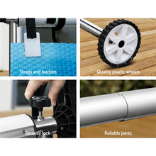 Load image into Gallery viewer, Aquabuddy Solar Swimming Pool Cover Blanket Bubble Roller Adjustable 8 X 4.2M

