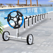 Load image into Gallery viewer, Aquabuddy Swimming Pool Cover Roller Reel Adjustable Solar Thermal Blanket Blue
