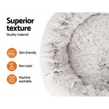 Load image into Gallery viewer, i.Pet Pet Bed Dog Cat 110cm Calming Extra Large Soft Plush White Brown
