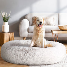 Load image into Gallery viewer, i.Pet Pet Bed Dog Cat 110cm Calming Extra Large Soft Plush White Brown
