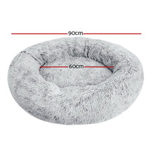 Load image into Gallery viewer, i.Pet Pet Bed Dog Cat 90cm Large Calming Soft Plush Charcoal
