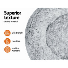 Load image into Gallery viewer, i.Pet Pet Bed Dog Cat 90cm Large Calming Soft Plush Charcoal
