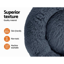 Load image into Gallery viewer, i.Pet Pet Bed Dog Cat 90cm Large Calming Soft Plush Bed Dark Grey
