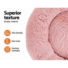 Load image into Gallery viewer, i.Pet Pet Bed Dog Cat 90cm Large Calming Soft Plush Pink
