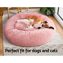 Load image into Gallery viewer, i.Pet Pet Bed Dog Cat 90cm Large Calming Soft Plush Pink
