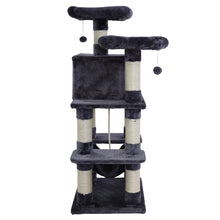 Load image into Gallery viewer, 145cm Cat Tree Trees Scratching Post - Fir Wood, Plush Velvet
