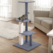 Load image into Gallery viewer, 124cm Pet Scratching Post - Wood Steps Grey
