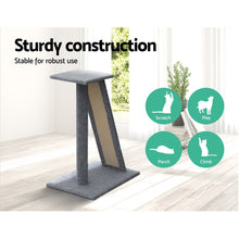 Load image into Gallery viewer, 82cm pet Scratching Post - Wood Slide Grey
