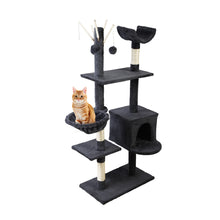 Load image into Gallery viewer, 140cm Pet Scratching Post - Fir wood Dark Grey
