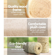 Load image into Gallery viewer, 100cm Pet Scratching Post - Wood Beige
