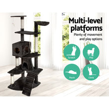 Load image into Gallery viewer, 193cm Trees Scratching Post - Fir Wood, Dark Grey
