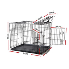 Load image into Gallery viewer, i.Pet Dog Cage 36inch Pet Cage - Black
