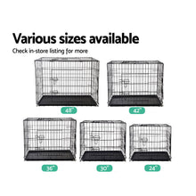 Load image into Gallery viewer, i.Pet Dog Cage 36inch Pet Cage - Black
